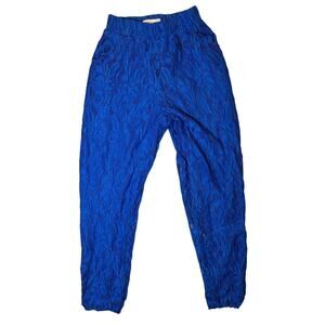 Oober Swank Woman's Jogger Blue Lace Pants Size Small